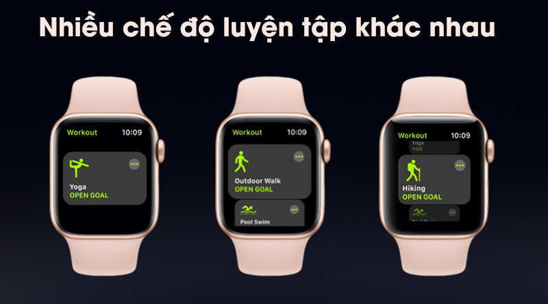 Apple Watch S5 có nhiều chế độ tập luyện khác nhau