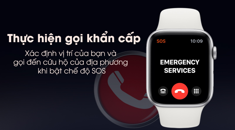 Tính năng gọi khẩn cấp trên Apple Watch S5