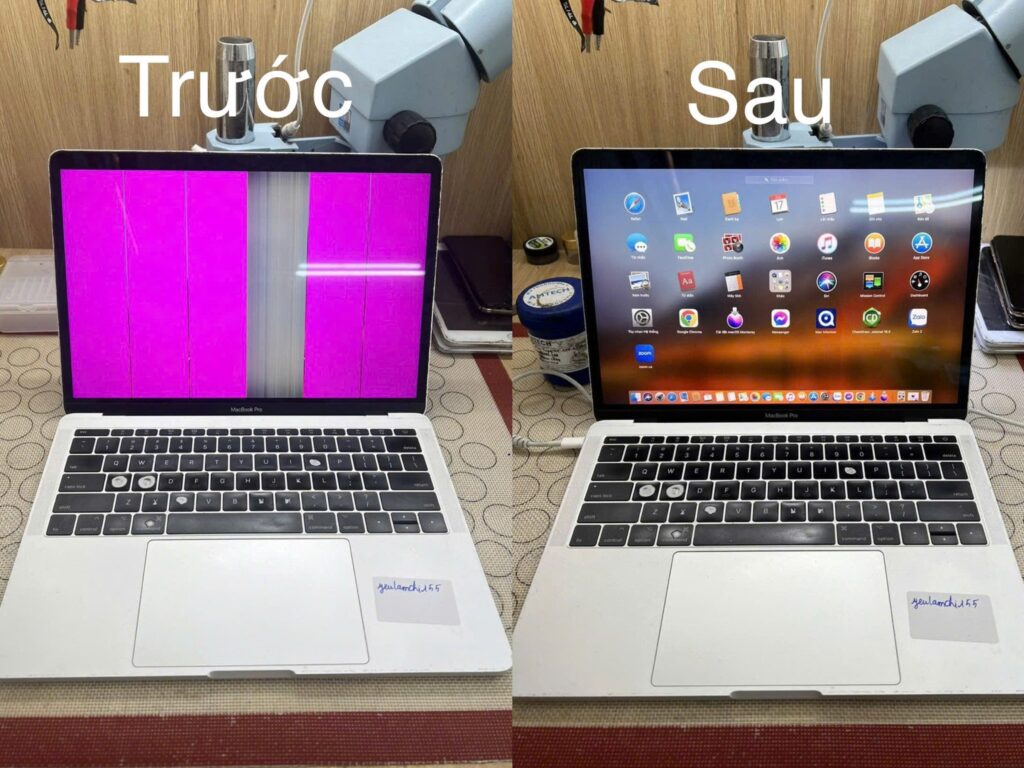 MacBook lỗi sọc màn hình – Đừng vội thay cả bộ màn hình 2 sửa macbook sọc màn hình
