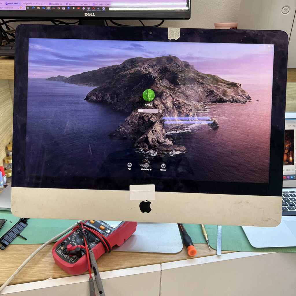 hoàn thành sửa imac không lên nguồn