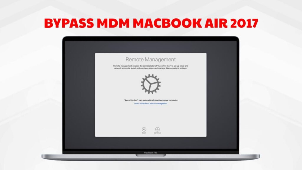 bypass mdm macbook air 2017