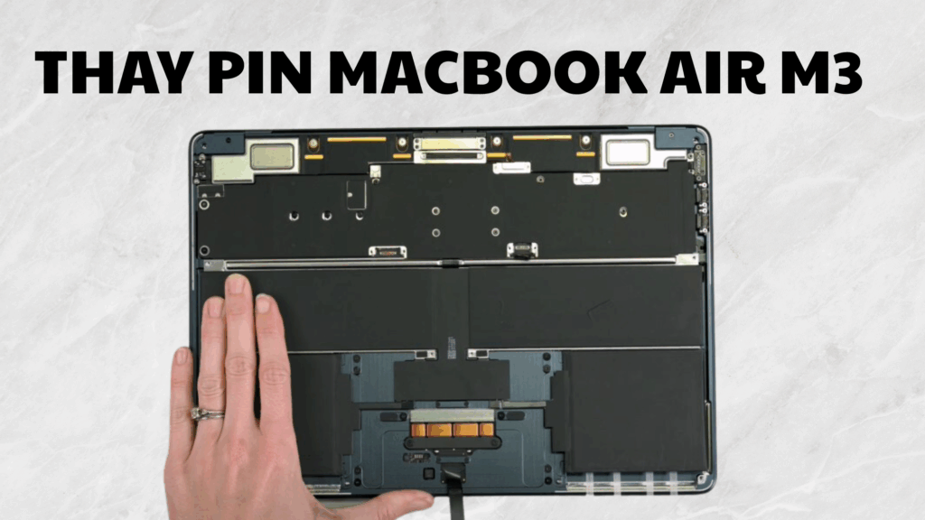 Dịch vụ thay pin MacBook Air M3 tại Shop Táo 2 Thay pin MacBook Air M3