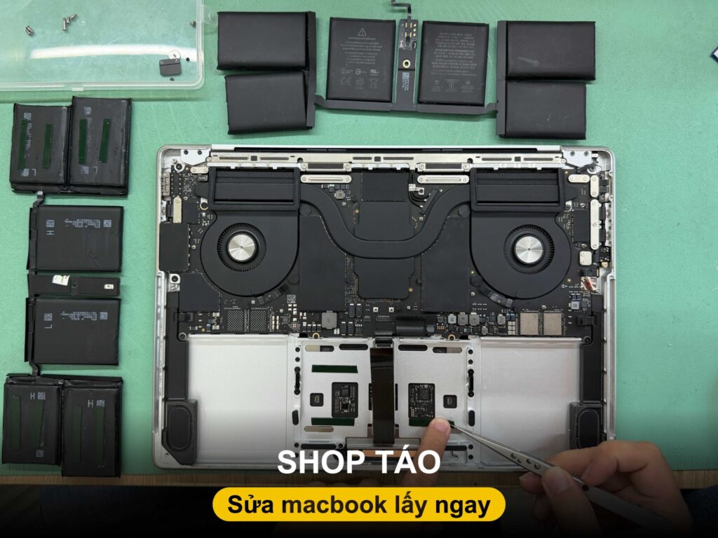 Sửa MacBook Pro mất nguồn tại Đà Nẵng - Shop Táo mở máy đo bo mạch cứu dữ liệu