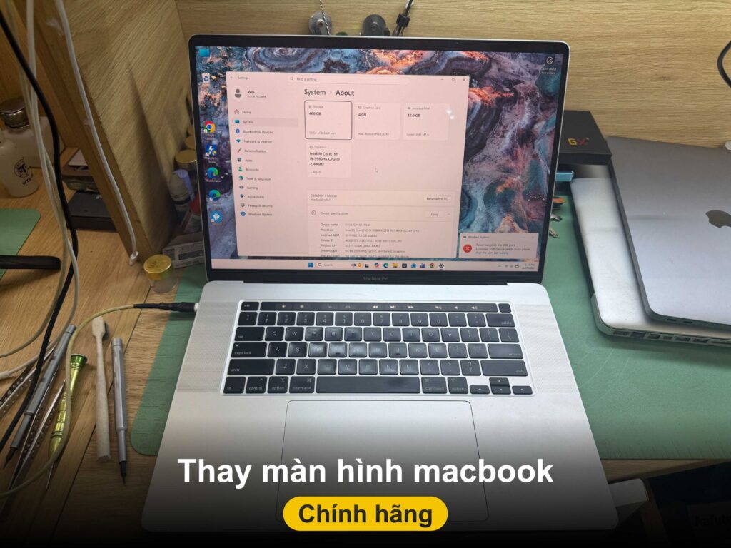 Thay màn hình MacBook giữ nguyên khung tại Đà Nẵng - MacBook Pro thay màn tại Shop Táo