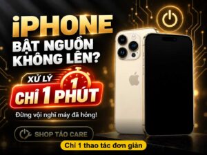 iPhone bật nguồn không lên - xử lý chỉ 1 phút tại Shop Táo Care Đà Nẵng