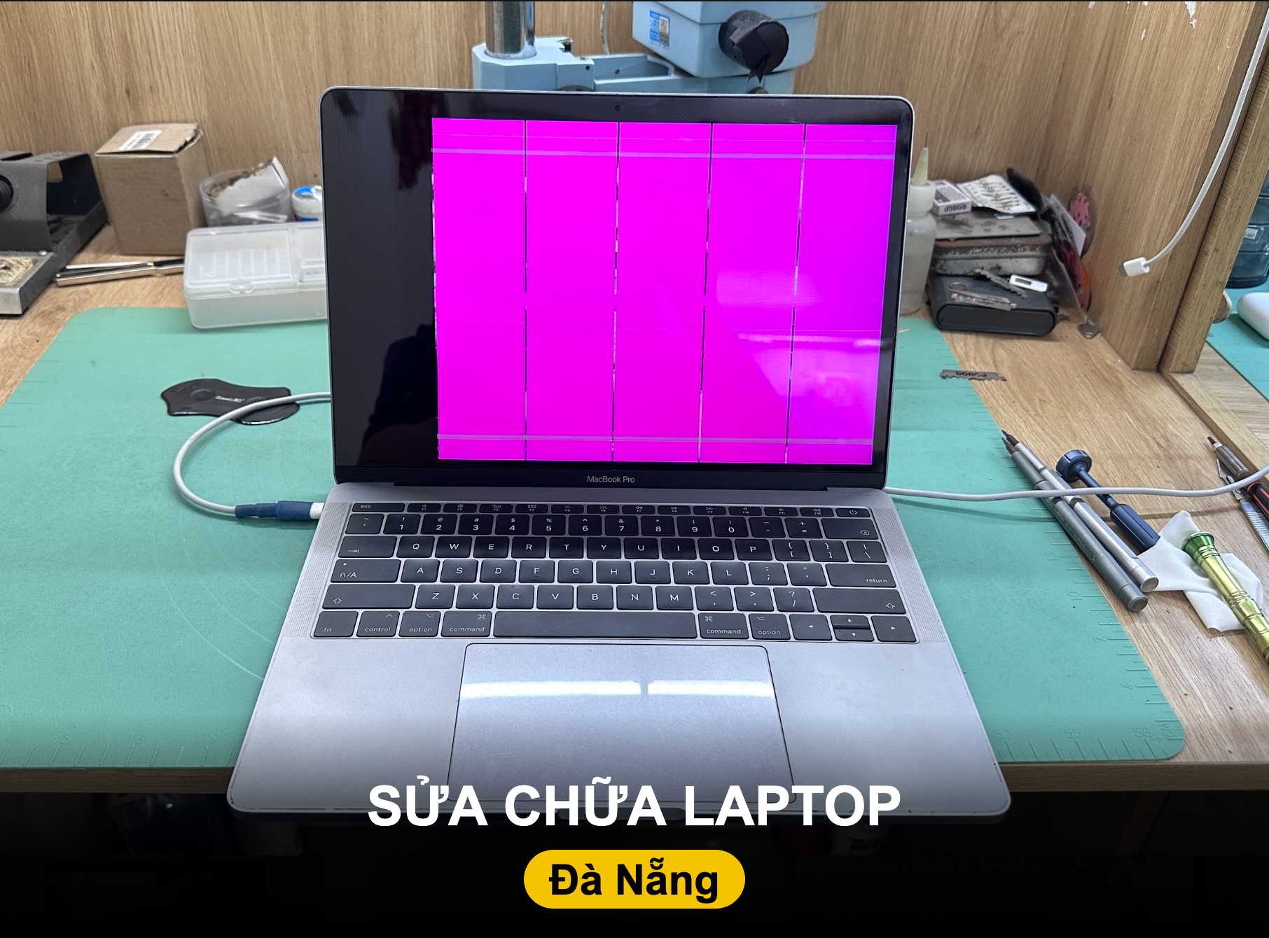 Sửa laptop Đà Nẵng - thay pin, thay bàn phím, sửa bo mạch tại Shop Táo