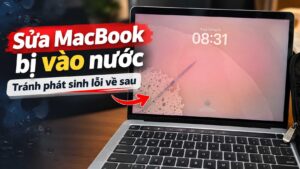 Sửa MacBook bị vào nước loang màn hình, ố sáng tại Shop Táo Đà Nẵng